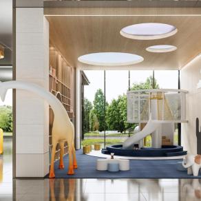 现代儿童娱乐室 儿童娱乐区